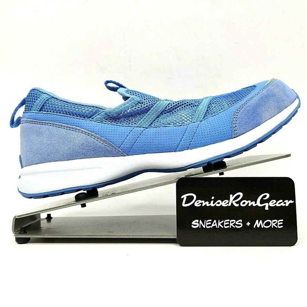 Lands End Womens Blue Slip On Comfort Shoes Sz 8B